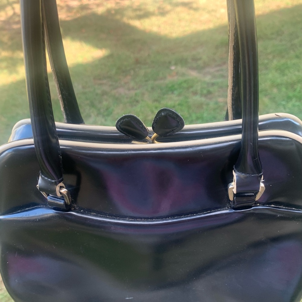 Vintage Liz Claiborne Black Handbag - Picture 4 of 8